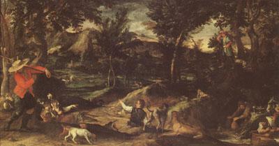 Annibale Carracci Hunting (mk05) Sweden oil painting art